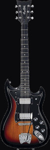 Hagstrom HIIN-TSB-U Retroscape Electric Guitar, Tobacco Sunburst
