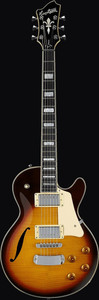 Hagstrom SUSWEF-VSB-U Super Swede F Electric Guitar, Vintage Sunburst