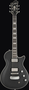 Hagstrom ULMAX-SBK-U Ultra Max Electric Guitar, Black Satin