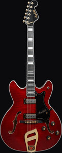 Hagstrom VIK67-G-WCT-U 67' Viking II Electric Guitar, Wild Cherry Transparent