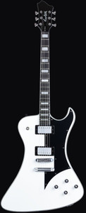 Hagstrom FANTCUS-WHT-U Fantomen Custom Electric Guitar, White Gloss