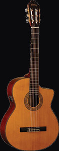 Washburn C64SCE-A-U Classical Series Acoustic-Electric Guitar, Natural