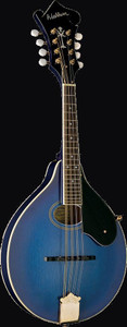 Washburn M1SDLTBL-A-U Americana Series "A" Style Mandolin, Trans Blue