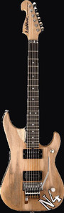 Washburn N4AUTHENTIC-D-U Nuno Bettencourt Signature Series N4 Authentic Electric Guitar, Natual Distressed