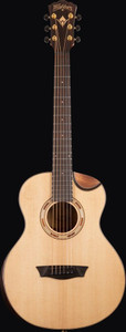 Washburn WCGM15SK-D-U Comfort Series Mini Grand Auditorium Acoustic Guitar, Natural