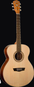 Washburn WG7S-O-U Harvest Series Grand Auditorium Acoustic Guitar, Natural