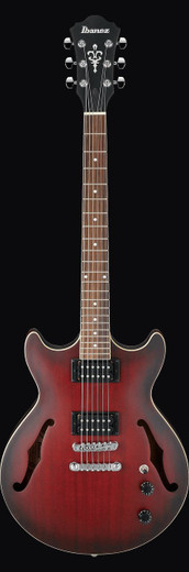 Ibanez AM53SRF AM Series Hollow Body Electric Guitar, Sunburst Red Flat