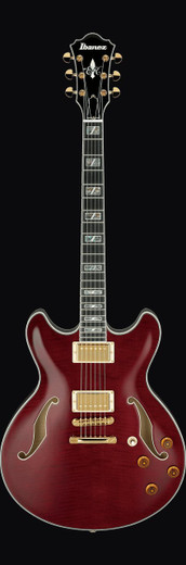Ibanez EKM100WRD EKM Signature Series Hollow Body Electric Guitar, Wine Red