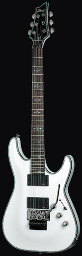 Schecter 1809 Hellraiser C-1 FR Guitar, Gloss White