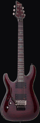 Schecter 1831 Hellraiser C-1 FR LH Guitar, Black Cherry