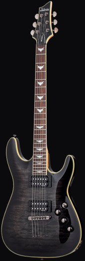 Schecter 2025 Omen Extreme-6 Guitar, See-Thru Black