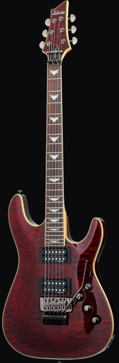 Schecter 2006 Omen Extreme-FR Guitar, Black Cherry
