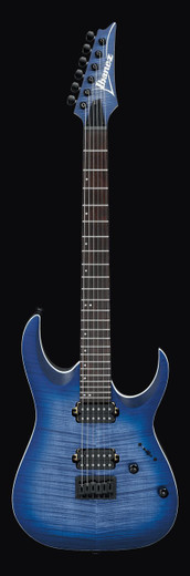 Ibanez RGA42FMBLF RGA Series Electric Guitar, Blue Lagoon Burst Flat