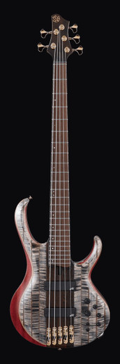 Ibanez BTB1935BIL BTB Premium Series Electric Bass Guitar, Black Ice Low Gloss