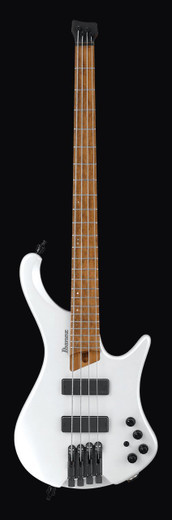 Ibanez EHB1000PWM EHB Workshop Series Electric Bass Guitar, Pearl White Matte