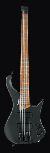 Ibanez EHB1005BKF EHB Workshop Series Electric Bass Guitar, Black Flat