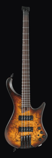Ibanez EHB1500DEF EHB Workshop Series Electric Bass Guitar, Dragon Eye Burst Flat