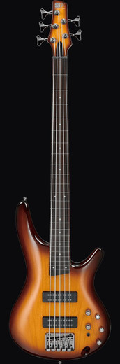 Ibanez SR375EFBBT SR Series Electric Bass Guitar, Brown Burst