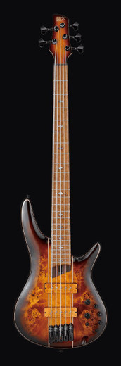 Ibanez SR5PBLTDDEL SR Premium Series Electric Bass Guitar, Dragon Eye Burst Low Gloss