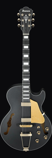 Ibanez AG85BKF AG Artcore Expressionist Series Hollow Body Electric Guitar, Black Flat