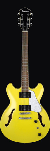 Ibanez AS63LMY AS Series Hollow Body Electric Guitar, Lemon Yellow