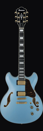 Ibanez AS83STE AS Artcore Expressionist Series Hollow Body Electric Guitar, Steel Blue