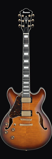 Ibanez AS93FMLVLS AS Artcore Expressionist Series Hollow Body Electric Guitar, Violin Sunburst
