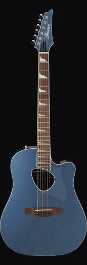 Ibanez ALT30IBM Altstar Series Acoustic Guitar, Indigo Blue Metallic High Gloss