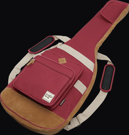 Ibanez IBB541WR Powerpad Gig Bag For Electric Bass Guitar, Wine Red