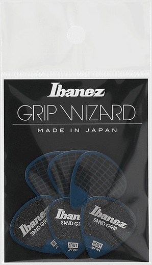 Ibanez PPA16HSGDB Grip Wizard Sand Grip Pick, Deep Blue