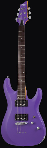Schecter 429 C-6 Deluxe Guitar, Satin Purple
