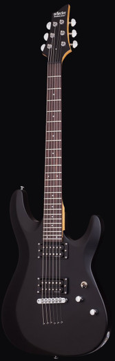 Schecter 430 C-6 Deluxe Guitar, Satin Black