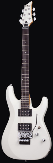 Schecter 435 C-6 FR Deluxe Guitar, Satin White