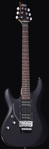 Schecter 436 C-6 FR Deluxe LH Guitar, Satin Black