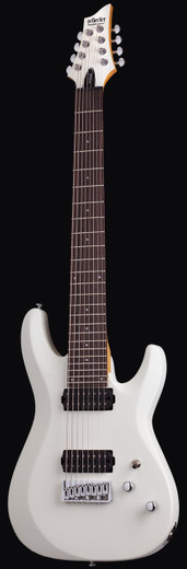 Schecter 441 C-8 Deluxe Guitar, Satin White