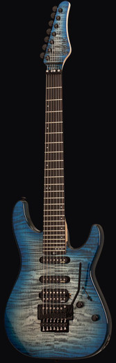 Schecter 1279 Sun Valley Super Shredder 7 III Guitar, Sky Burst
