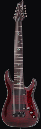Schecter 1781 Hellraiser C-9 Guitar, Black Cherry