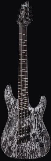Schecter 1462 C-7 Multiscale Silver Mountain Guitar, Silver Mountain