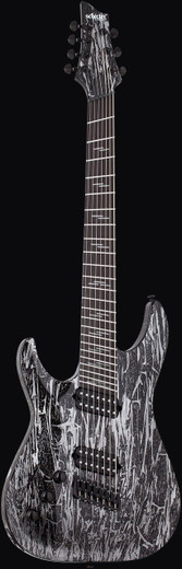 Schecter 1467 C-7 Multiscale Silver Mountain LH Guitar, Silver Mountain