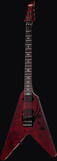 Schecter 3054 V-1 Apocalypse FR Red Reign Guitar, Red Reign