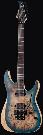 Schecter 1504 Reaper-6 FR Guitar, Satin Sky Burst