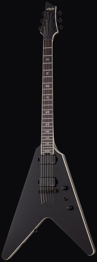 Schecter 1346 V-1 SLS Evil Twin Guitar, Satin Black