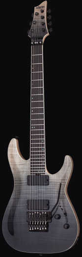 Schecter 1357 C-7 FR SLS Elite Guitar, Black Fade Burst