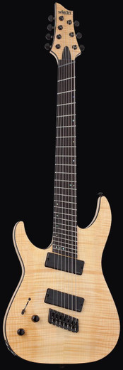 Schecter 1367 C-7 Multiscale SLS Elite LH Guitar, Gloss Natural