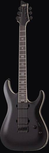 Schecter 1347 C-1 SLS Evil Twin Guitar, Satin Black