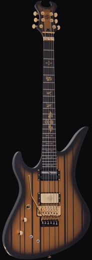 Schecter 1744 Synyster Custom-S LH Guitar, Satin Gold Burst