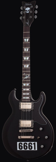 Schecter 207 Zacky Vengeance 6661 Guitar, Satin Black w/6661 Graphic