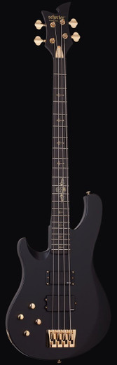 Schecter 212 Johnny Christ LH Bass Guitar, Satin Black