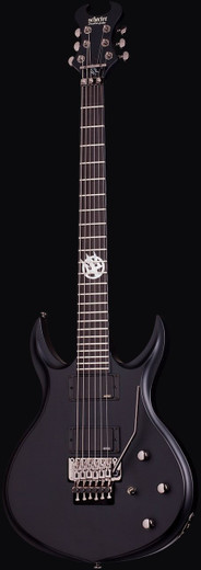 Schecter 224 Tommy Victor Devil-FR Guitar, Satin Black