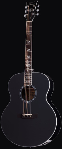 Schecter 3703 Synyster Gates 'SYN J' Acoustic Guitar, Gloss Black